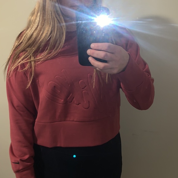Nike Dri Fit Crew Sweatshirt Wine M - Picture 7 of 7
